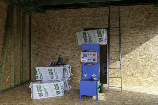 Wolfinger cellulóz szigetelés 